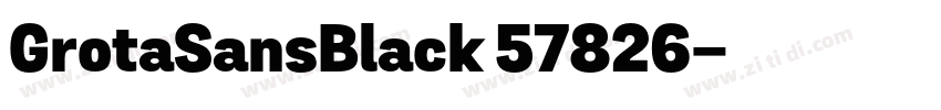 GrotaSansBlack 57826字体转换